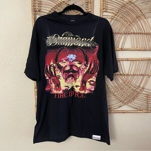 Diamond Supply Co. Black and Red Graphic Tee